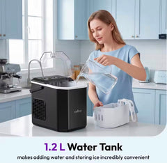 Countertop Ice Maker | Portable Ice Machine | Fast Ice Maker | Ice Cube Maker | Home Ice Maker | Kitchen Ice Machine | Compact Ice Maker | Electric Ice Maker | 9 Cube Ice Maker | Quick Ice Maker