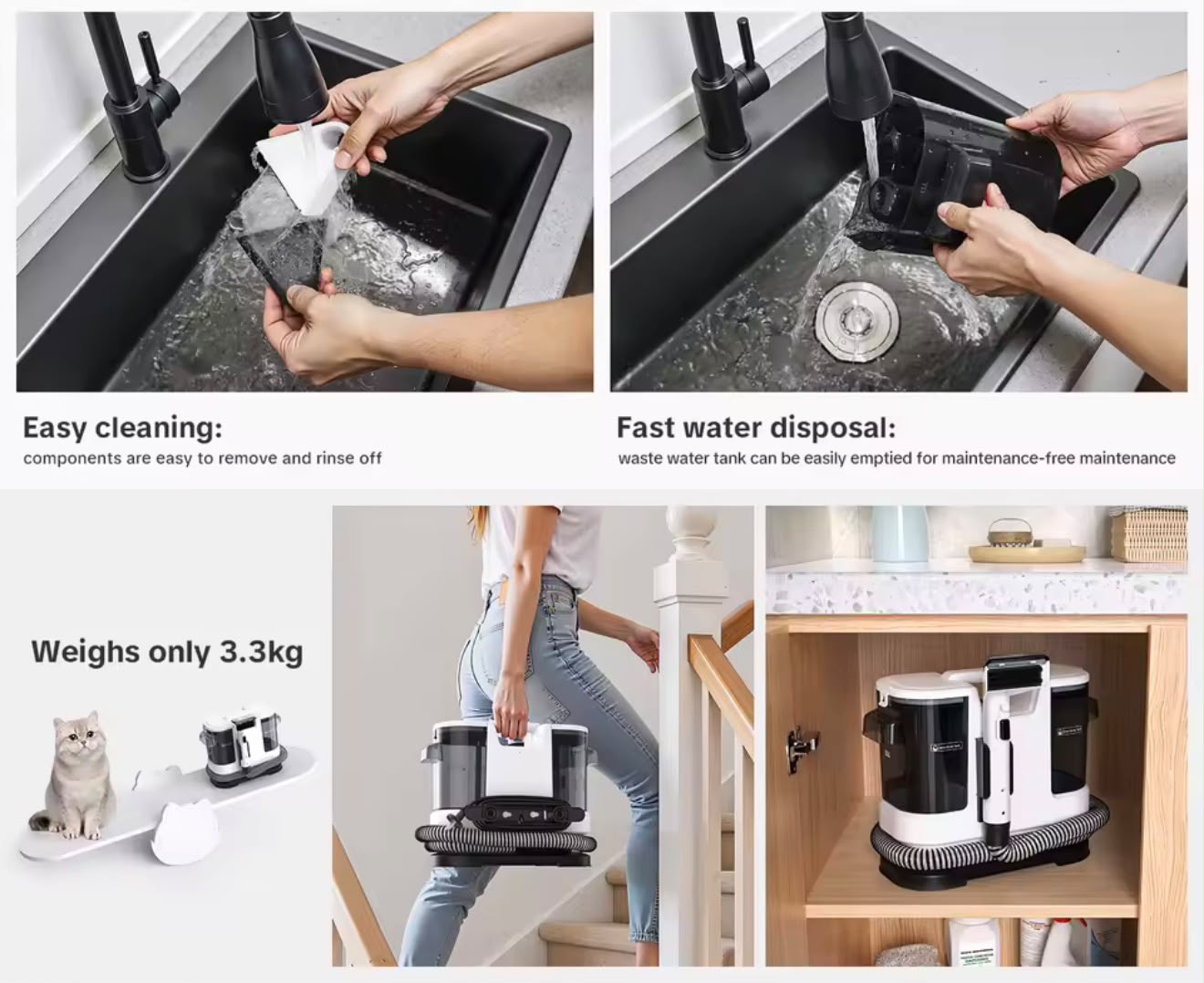 V8 Carpet Cleaner | 800W Carpet Cleaner | Hot Water Carpet Cleaner | Electric Carpet Cleaner | Carpet Stain Cleaner | Rug Cleaning Machine | Upholstery Cleaner | Hot Water Cleaning Machine | Home Carpet Cleaner | Portable Carpet Cleaning Machine