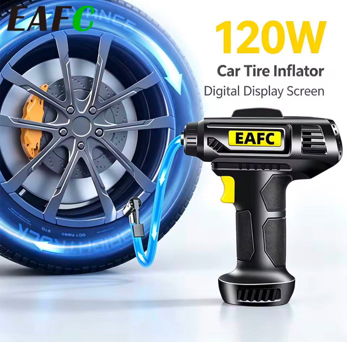 Car Tire Inflator | Wireless Air Compressor | Portable Tire Pump | Digital Tire Inflator | Cordless Air Pump | Car Air Compressor | Portable Air Inflator | Intelligent Tire Pump | Rechargeable Tire Inflator | Digital Air Compressor