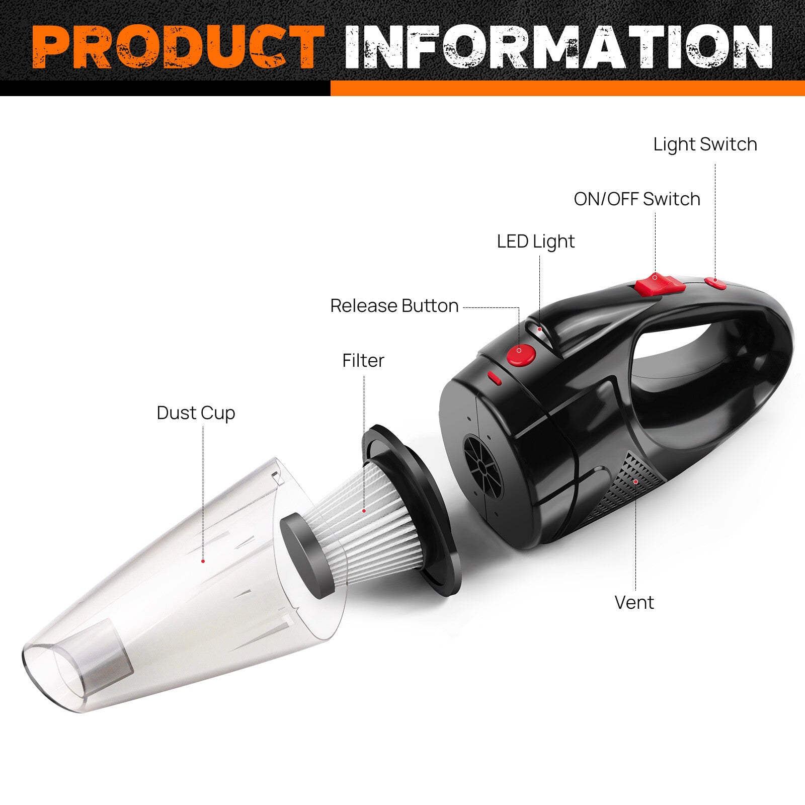 Mini Cordless Handheld Vacuum Cleaner