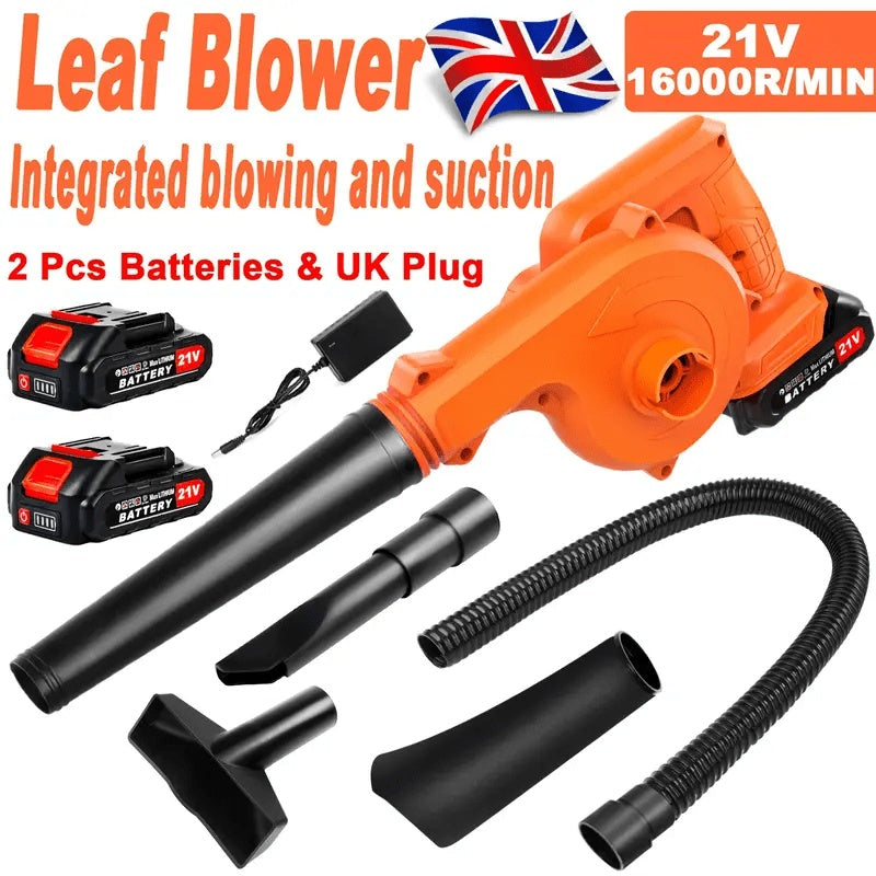 Cordless Leaf Blower | Leaf Blower Vacuum | Electric Leaf Blower | Cordless Garden Vacuum | Leaf Cleaning Tool | Garden Debris Blower | Portable Leaf Blower | Outdoor Cleaning Tool | 2 in 1 Leaf Blower | Cordless Yard Cleaner