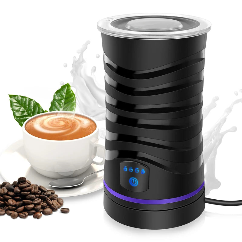 Electric Milk Frother | Milk Steamer Machine | Hot Chocolate Maker | Coffee Milk Frother | Electric Milk Foam Maker | Latte Frother | Cappuccino Milk Frother | Hot Milk Frother | Coffee Drink Maker | Kitchen Milk Frother