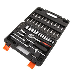 46 Piece Socket Set | Ratchet Wrench Set | Socket Wrench Kit | Car Repair Tool Set | Automotive Socket Set | DIY Wrench Set | Ratchet Socket Kit | Mechanical Tool Set | Household Repair Tools | Multi Piece Tool Kit