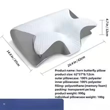 Butterfly Memory Foam Cervical Neck Pillow