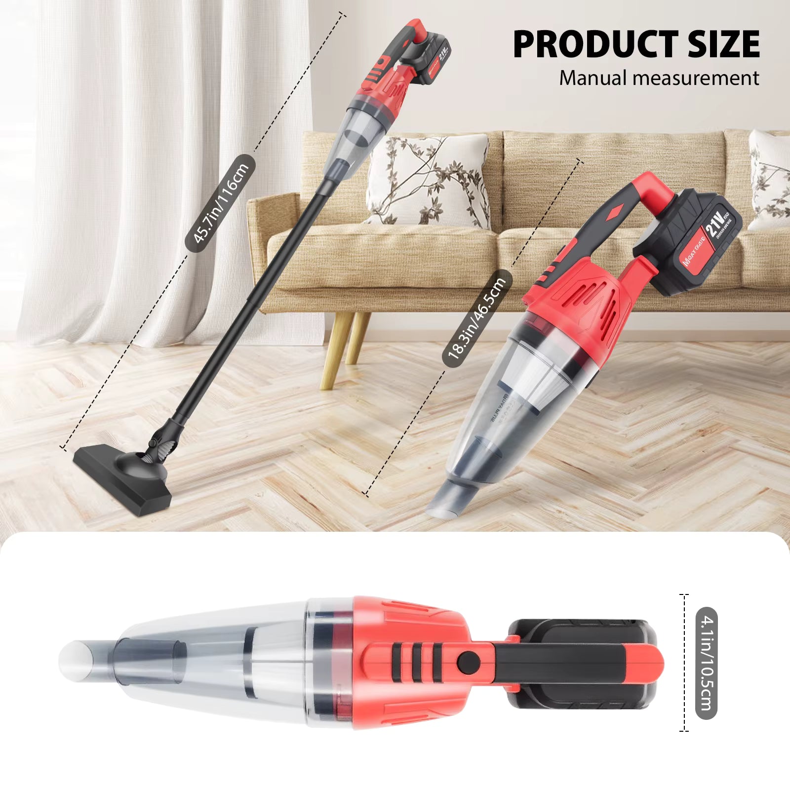 Cordless Vacuum Cleaner 55KPA