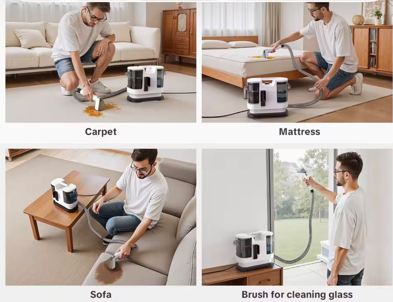 V8 800W Hot Water Carpet Cleaner